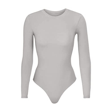 Almere High Neck Long Sleeve Bodysuit - Chic Basic Top in Sage Green