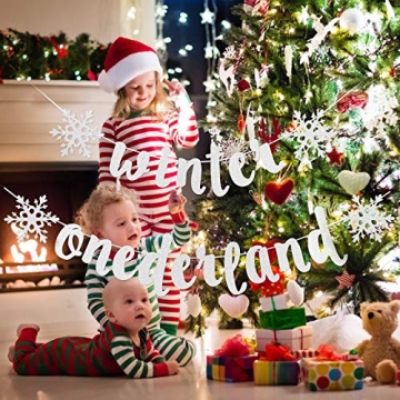 Silver Winter Onederland Banner for Magical Birthdays