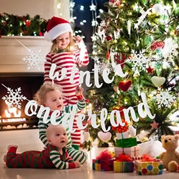 Silver Winter Onederland Banner for Magical Birthdays