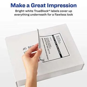Avery 18163 Shipping Labels with TrueBlock Technology, Inkjet, 2 x 4, White, 100/Pack