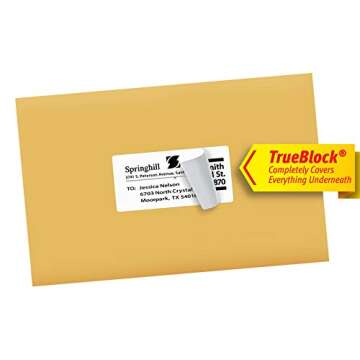 Avery 18163 Shipping Labels with TrueBlock Technology, Inkjet, 2 x 4, White, 100/Pack