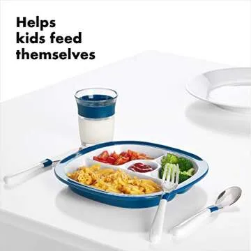 OXO Tot Stainless Steel Cutlery Set for Kids in Navy