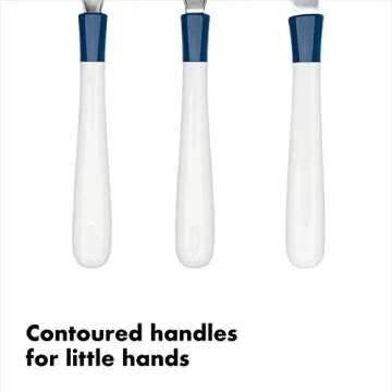 OXO Tot Stainless Steel Cutlery Set for Kids in Navy