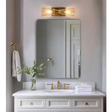 ANDY STAR Gold Bathroom Mirror 24x36 Beautiful Quality Mirror
