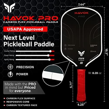 Havok Pro Pickleball Paddle for Power and Precision