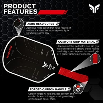 Havok Pro Pickleball Paddle for Power and Precision