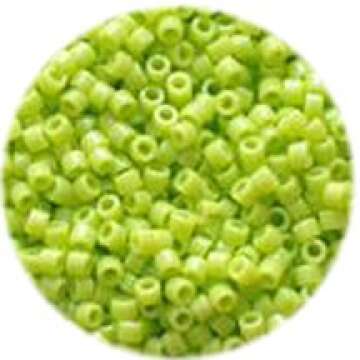 Miyuki Delica 11/0 Cylinder Seed Beads - Vibrant Op Chartreuse - 5 Grams
