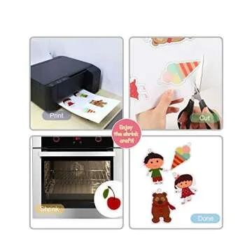 Auihiay Printable Shrink Plastic Sheets for DIY Crafts