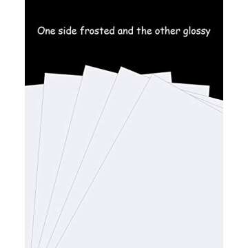 Auihiay Printable Shrink Plastic Sheets for DIY Crafts