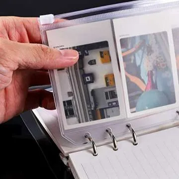 Onwon 10 A6 Binder Pocket Set for Organized Storage