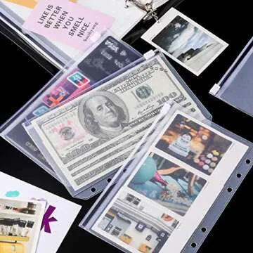 Onwon 10 A6 Binder Pocket Set for Organized Storage