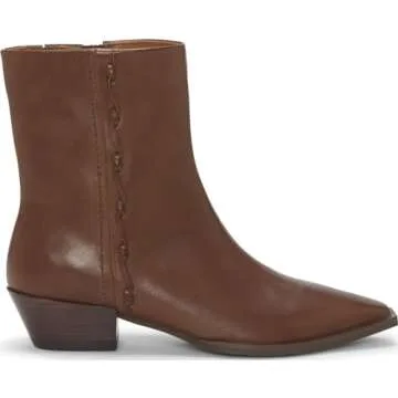 Lucky Brand Women's SHAKELL Ankle Boot, Chocolate, 9.5