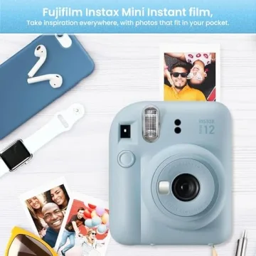 Fujifilm Mini 12 Instant Camera Bundle with Film and Accessories