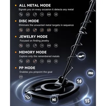 Professional SUNPOW Metal Detector with Waterproof Coil