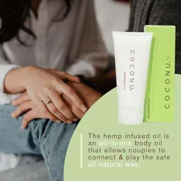 Coconu Hemp Infused Body Oil for Couples & Personal Use