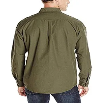 Wrangler Authentics Long Sleeve Canvas Shirt for Men