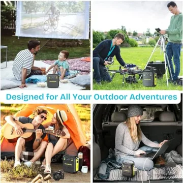 MARBERO Portable Power Station 83Wh Small Generator Solar Power Bank Peak 120W Camping Laptop Charger Emergency Battery Pack with AC Outlet 4 USB Ports with Flashlight for Outdoor Home Travel