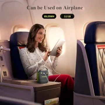 MARBERO Portable Power Station 83Wh Small Generator Solar Power Bank Peak 120W Camping Laptop Charger Emergency Battery Pack with AC Outlet 4 USB Ports with Flashlight for Outdoor Home Travel