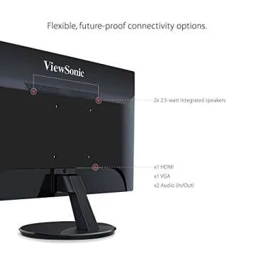 ViewSonic VA2759-SMH 27 Inch IPS 1080p 100Hz Monitor with FreeSync, HDMI and VGA Inputs