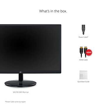 ViewSonic VA2759-SMH 27 Inch IPS 1080p 100Hz Monitor with FreeSync, HDMI and VGA Inputs