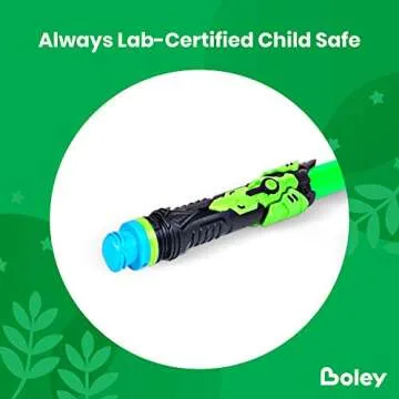 Boley Dual Light Saber Set – Blue & Green Extendable LED Toy Swords for Kids – Interactive Sound Light-Up Playset – Fun Dueling Swords for Sci-Fi Cosplay and Pretend Play – Ages 3+