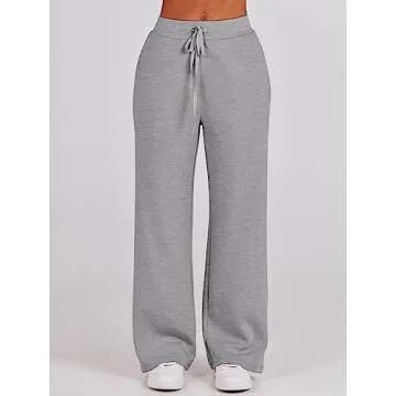 ANRABESS Women 2 Piece Outfits Sweatsuit Oversized Sweatshirt Sweatpants Tracksuit Sweat Lounge Matching Set 2024 Fall Trendy Grey X-Large