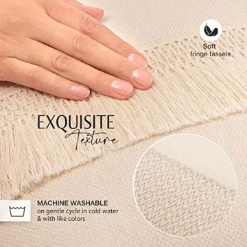 Inspired Ivory Luxe Boho Pillow Covers Set of 4