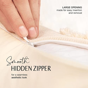 Inspired Ivory Luxe Boho Pillow Covers Set of 4