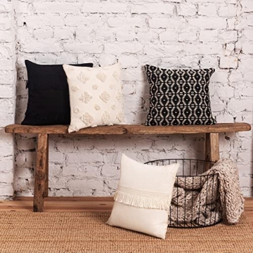 Inspired Ivory Luxe Boho Pillow Covers Set of 4