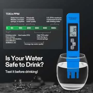 VIVOSUN Digital pH and TDS Meter Kit for Water Testing