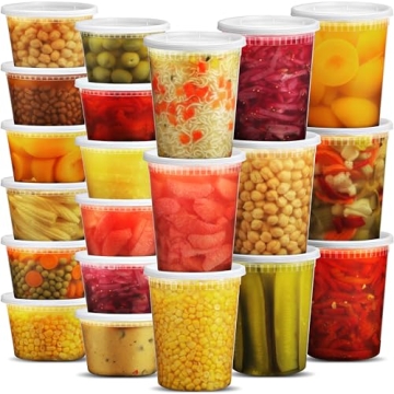 JoyServe Deli Food Containers with Lids - 48 Sets