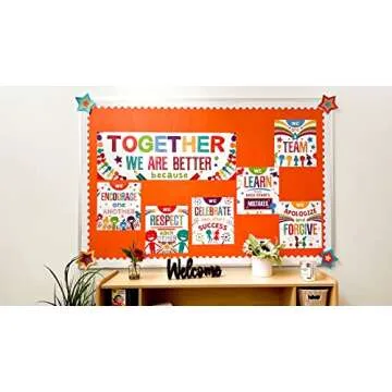 Together We Are Better Classroom Poster for Teamwork
