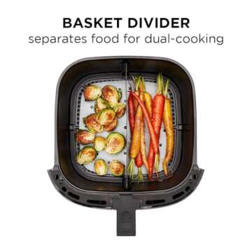 CHEFMAN 2 in 1 Max XL 8 Qt Air Fryer - Dual Cooking & Healthy Meals