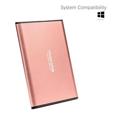 Maxone 320GB Ultra Slim Portable HDD USB 3.0 Rose Pink