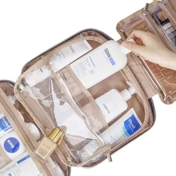 NISHEL Travel Toiletry Bag for Organized Travelers