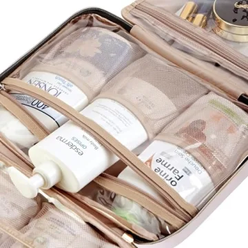 NISHEL Travel Toiletry Bag for Organized Travelers