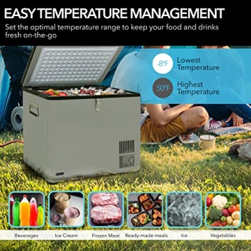 Whynter 45 Quart Portable Refrigerator Freezer for Camping