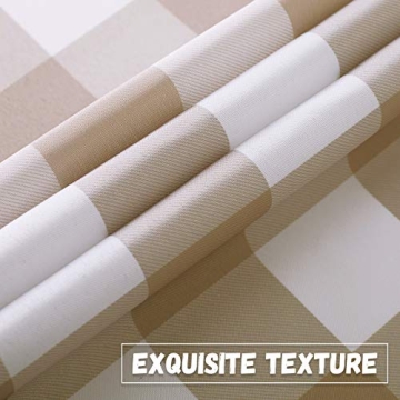 RYB HOME Buffalo Check Table Cloth - Waterproof & Washable