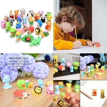 URSKYTOUS Animal Erasers - 35 Pack Fun Puzzle Toys