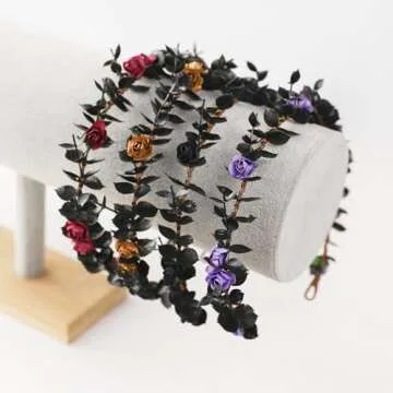 KorViSHOW Handmade Flower Crown - Elegant Bohemian Headpiece