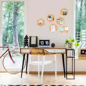 SVOPY Cork Bulletin Board Set - Hexagonal Display Boards