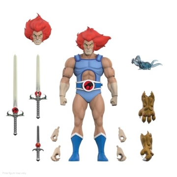 Super7 ULTIMATES! Thundercats Lion-O (LED Eyes) - 7" Thundercats Action Figure with Accessories Clas...