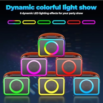 Bluetooth Karaoke Machine with Wireless Microphones