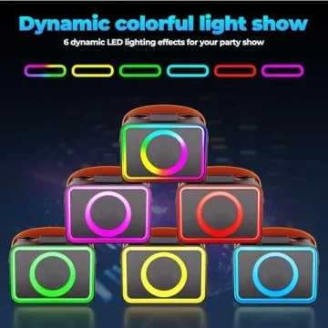 Bluetooth Karaoke Machine with Wireless Microphones