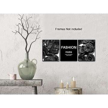Glam Wall Art Print Set for Chic Home Decor