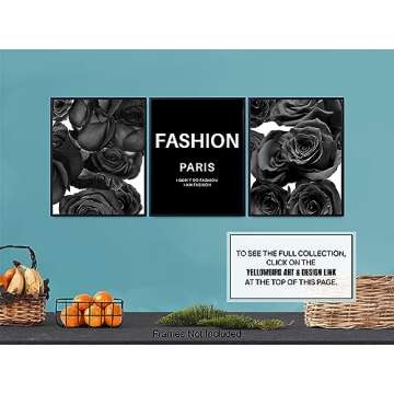 Glam Wall Art Print Set for Chic Home Decor