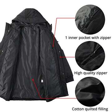 Pioneer Camp Men's Warm Winter Jacket for Cold Weather