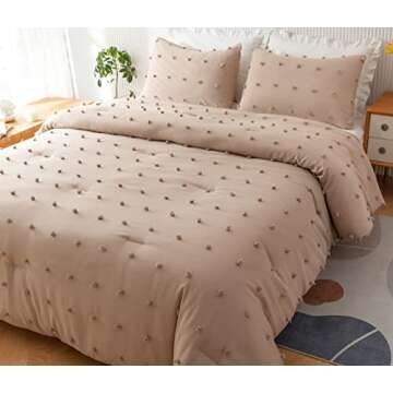 Ultra Soft JANZAA Queen Comforter Set - 3 Piece Bedding