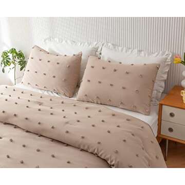 Ultra Soft JANZAA Queen Comforter Set - 3 Piece Bedding