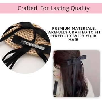 SEVEN STYLE 12 PCS Hair Bows for Women, Hair Ribbon Hair Bows with Long Tail Hair Bow clips Hair Bar...